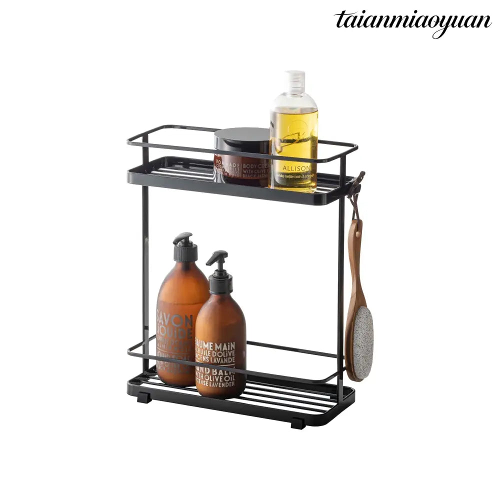 2-Tiered Dispenser Rack - Black - Rack