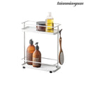 2-Tiered Dispenser Rack - White - Rack