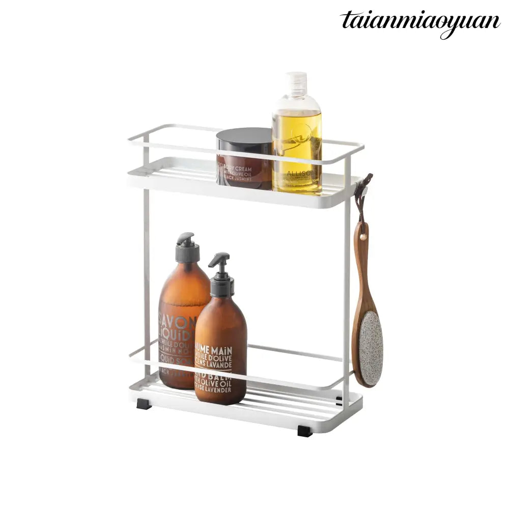 2-Tiered Dispenser Rack - White - Rack
