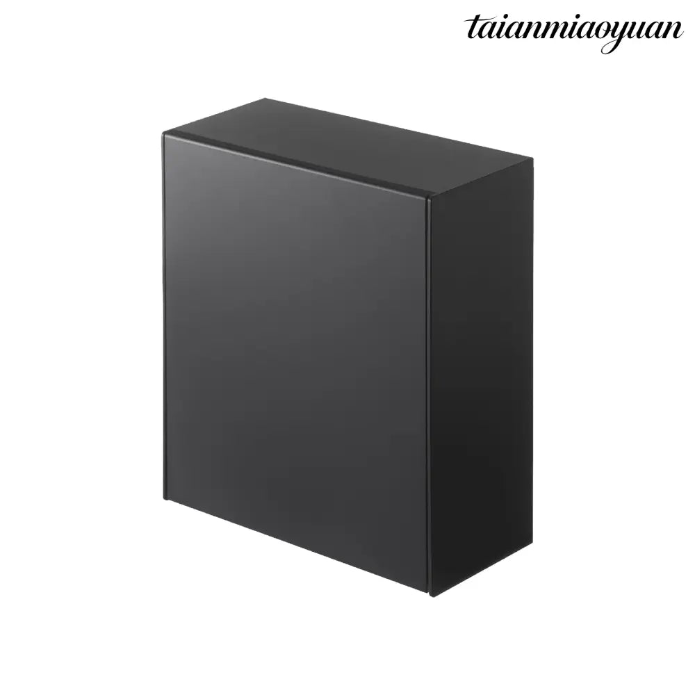 Film Hook Self-Adhesive Storage Box - Black - Trash Can