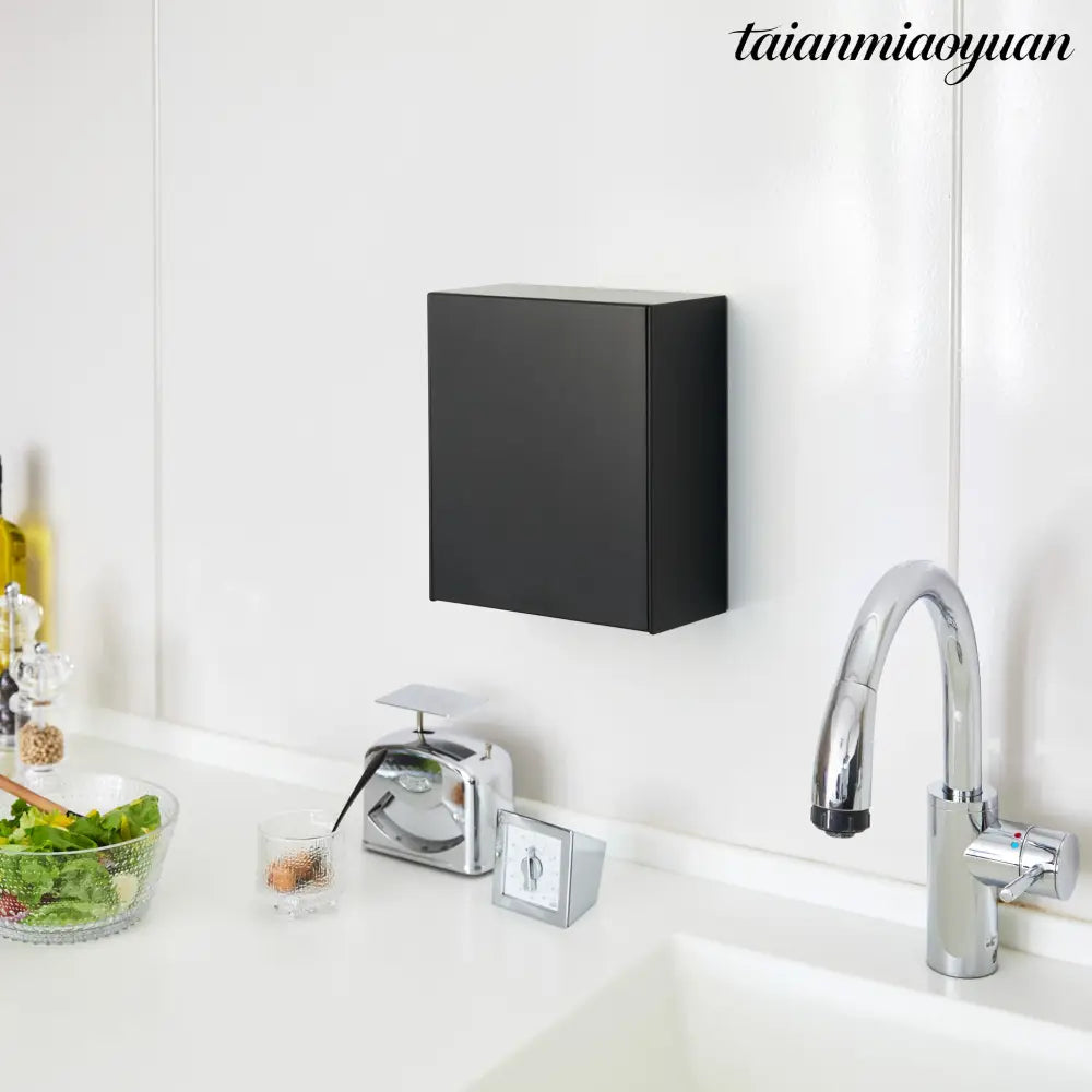 Film Hook Self-Adhesive Storage Box - Trash Can