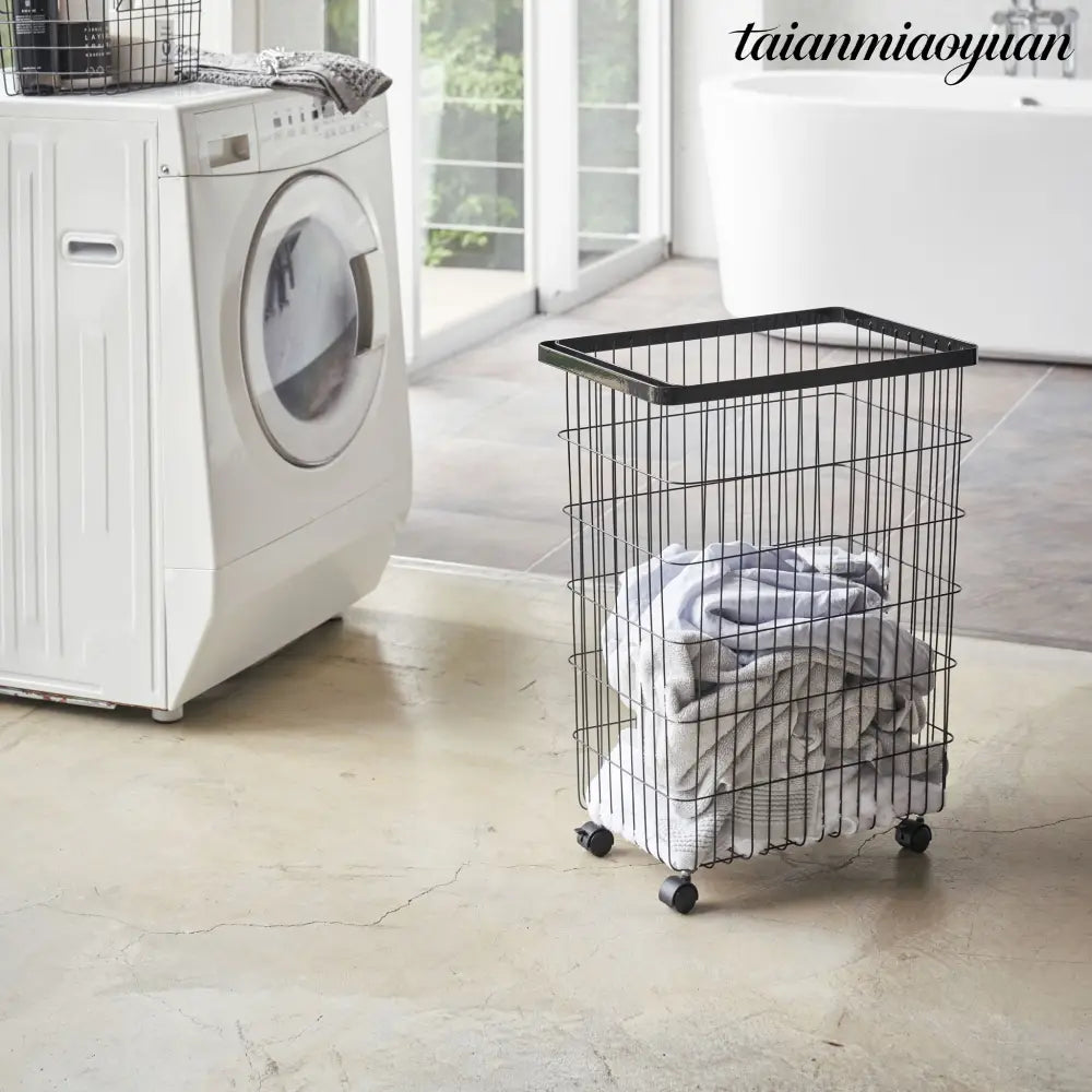 Laundry Basket with Casters - Basket