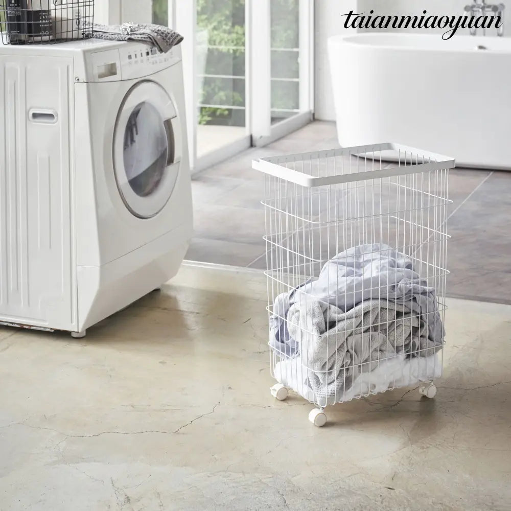 Laundry Basket with Casters - Basket