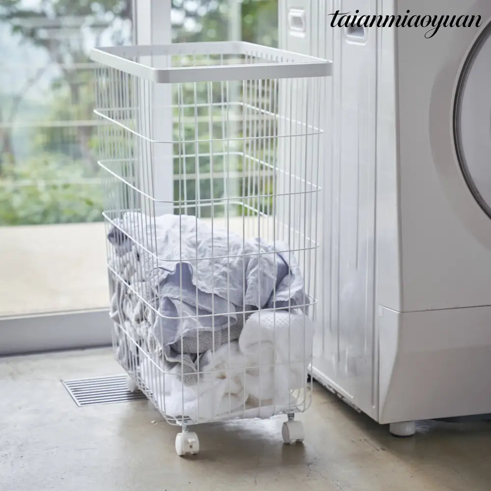 Laundry Basket with Casters - Basket