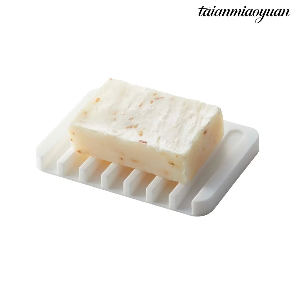 Silicone Soap Tray - White - Soap Holder